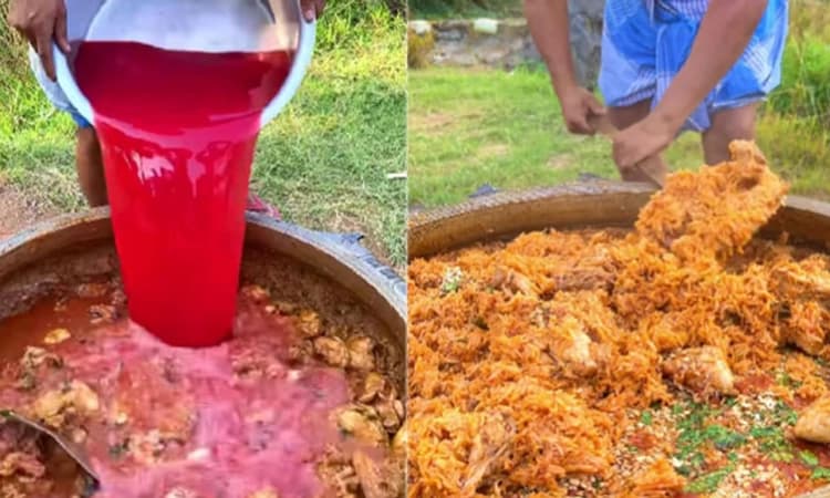 Video; ವಿಚಿತ್ರ ಕಲ್ಲಂಗಡಿ ಚಿಕನ್ ಬಿರಿಯಾನಿ ತಿಂದಿದ್ದೀರಾ? ವೈರಲ್ ಆಯ್ತು ವಿಡಿಯೋ