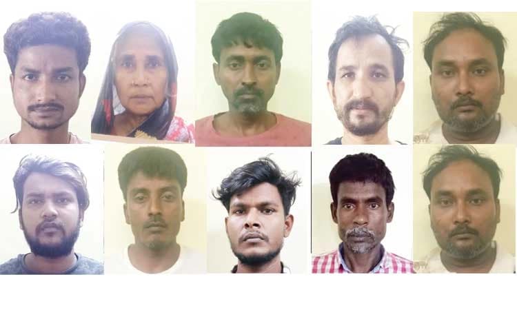 ಗೋಡೆ ಕೊರೆದು 5 ಕೆ.ಜಿ ಚಿನ್ನ ದೋಚಿದ 10 ಮಂದಿ ಅಂತಾರಾಜ್ಯ ಕಳ್ಳರ ಬಂಧನ