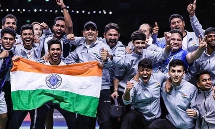 ಥಾಮಸ್ ಕಪ್ ಗೆದ್ದು ಇತಿಹಾಸ ನಿರ್ಮಿಸಿದ ಭಾರತದ ಬಾಡ್ಮಿಂಟನ್ ತಾರೆಯರು