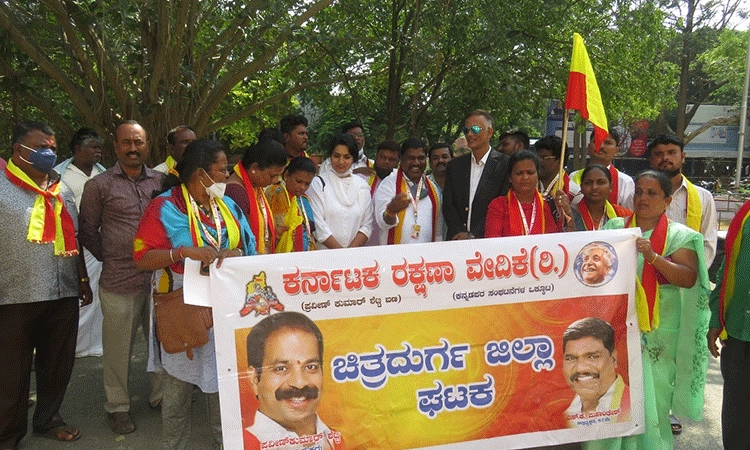 ಕನ್ನಡ ಪರ ಹೋರಾಟಗಾರರ ಕಡೆಗಣನೆ-ಆಕ್ರೋಶ