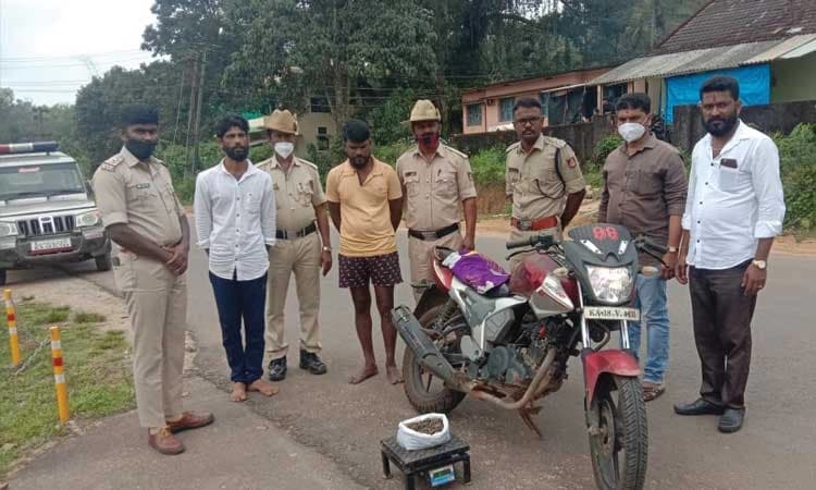 ಚಿಕ್ಕಮಗಳೂರು: ಅಕ್ರಮ ಗಾಂಜಾ ಸಾಗಾಟ; ಇಬ್ಬರ ಬಂಧನ