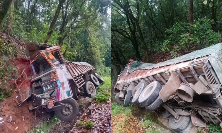 ಉಪ್ಪಿನಂಗಡಿ: ರಸ್ತೆಬದಿಯ ತಡೆಗೋಡೆಗೆ ಢಿಕ್ಕಿ ಹೊಡೆದ ಲಾರಿ; ಚಾಲಕ ಸಾವು