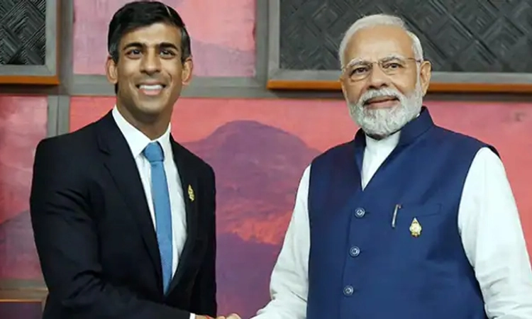 ಭಾರತ – ಬ್ರಿಟನ್‌ ನಡುವೆ ಮುಕ್ತ ವ್ಯಾಪಾರ ಒಪ್ಪಂದ: ಬ್ರಿಟನ್‌ ಪ್ರಧಾನಿ ರಿಷಿ ಸುನಕ್‌