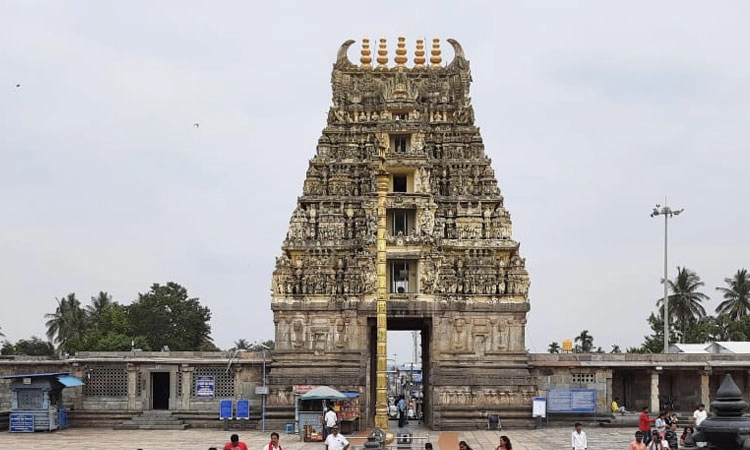 ಚನ್ನಕೇಶವ ದೇಗುಲದ ಆವರಣದಲ್ಲಿ ತೊಟ್ಟಿಲು ಶಾಸ್ತ್ರ: ಭಕ್ತರ ಆಕ್ರೋಶ
