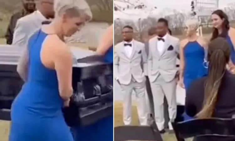 ಶವದ ಪೆಟ್ಟಿಗೆಯಲ್ಲಿ ವರನನ್ನು ಮಂಟಪಕ್ಕೆ ಹೊತ್ತು ತಂದ ಸ್ನೇಹಿತರು! ವಿಡಿಯೋ ವೈರಲ್‌