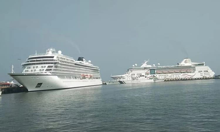 ಪಣಜಿ: ಮೊದಲ ಅಂತರಾಷ್ಟ್ರೀಯ ಕ್ರೂಸ್ ಹಡಗು ಆಗಮನ