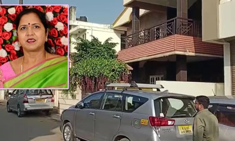 ಕಾಂಗ್ರೆಸ್ ನಾಯಕಿ ಗಾಯತ್ರಿ ಶಾಂತೇಗೌಡ ನಿವಾಸದ ಮೇಲೆ ಐಟಿ ಅಧಿಕಾರಿಗಳ ದಾಳಿ