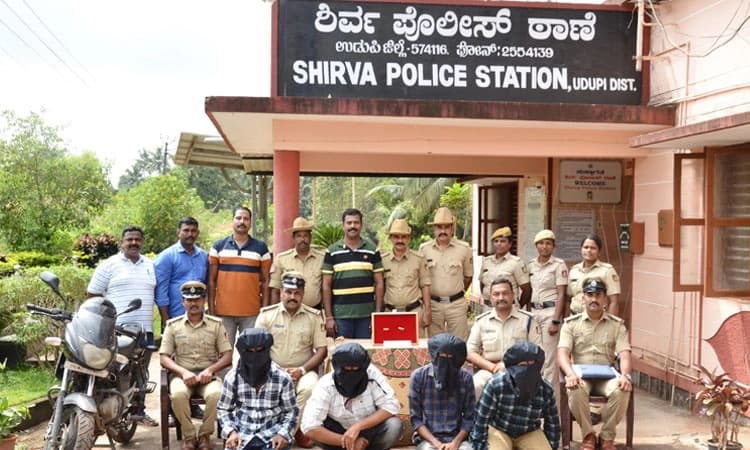 ಶಿರ್ವ: ನಾಲ್ವರು ಅಂತರ್‌ರಾಜ್ಯ ಕಳ್ಳರ ಬಂಧನ