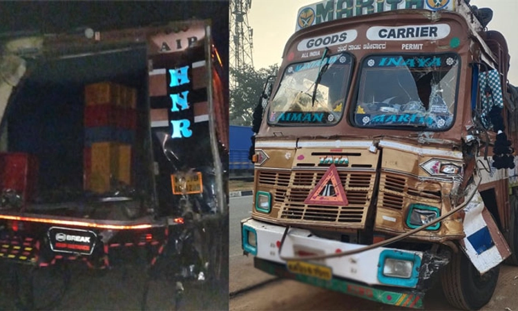 ತೆಕ್ಕಟ್ಟೆ: ಇನ್ಸೂಲೇಟರ್‌ ವಾಹನಕ್ಕೆ ಲಾರಿ ಢಿಕ್ಕಿ ; ಜಖಂ