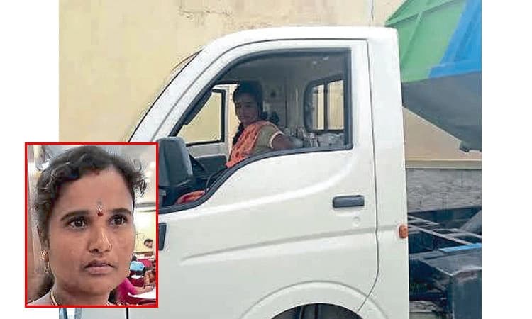 ದೇವದಾಸಿ ತೊರೆದ ಮಹಿಳೆ ಗ್ರಾಪಂ ಕಸದ ವಾಹನ ಚಾಲಕಿ!