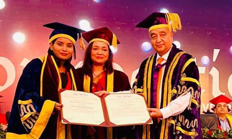 ಭಾರತ ಮಹಿಳಾ ಕ್ರಿಕೆಟರ್ ರಾಜೇಶ್ವರಿಗೆ ಗೌರವ ಡಾಕ್ಟರೇಟ್