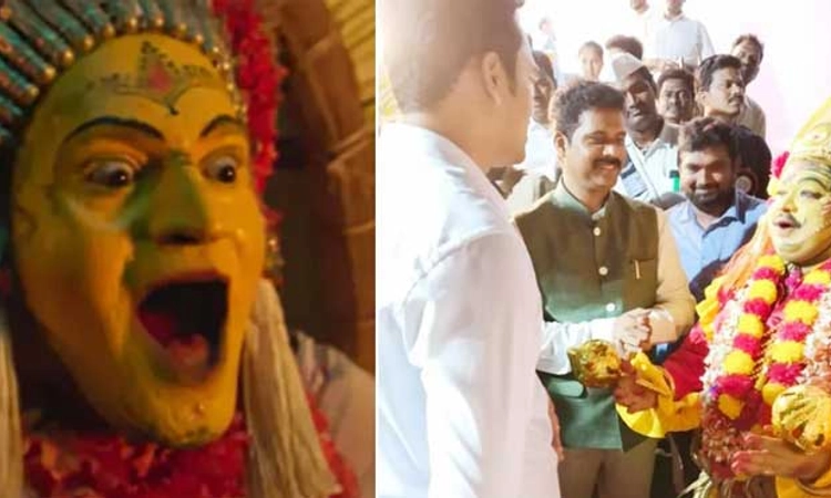 ಕಾಂತಾರ ಸಿನಿಮಾ ಪ್ರಭಾವ!…ಪಂಜುರ್ಲಿ ದೈವದ ವೇಷದಲ್ಲಿ ಕಾರ್ಯಕ್ರಮಕ್ಕೆ ಬಂದ ತಹಸೀಲ್ದಾರ್