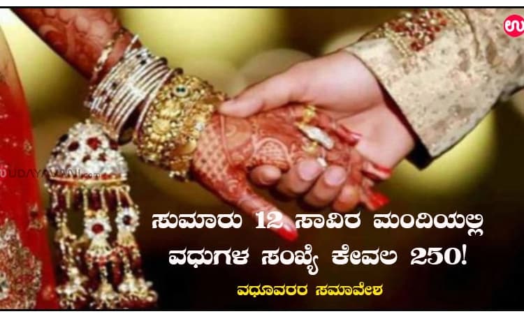 ಸುಮಾರು 12 ಸಾವಿರ ಮಂದಿಯಲ್ಲಿ ವಧುಗಳ ಸಂಖ್ಯೆ ಕೇವಲ 250!