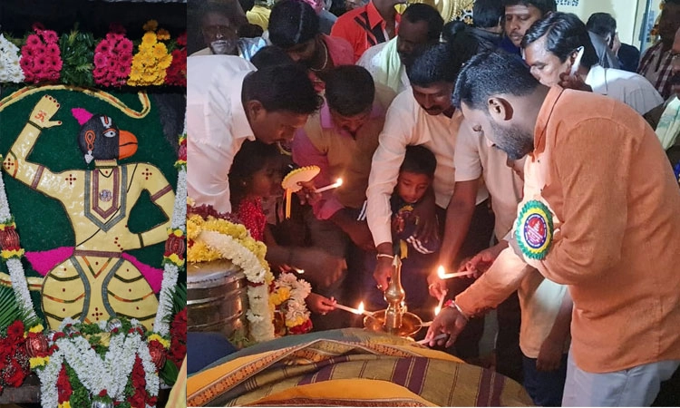 ಇತಿಹಾಸ ಪ್ರಸಿದ್ಧ ಶ್ರೀ ಆಂಜನೇಯಸ್ವಾಮಿ ಸನ್ನಿಧಾನದಲ್ಲಿ ಕಾರ್ತಿಕ ಮಾಸದ ಲಕ್ಷದೀಪೋತ್ಸವ