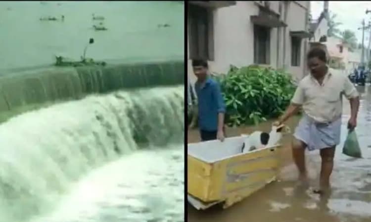 ತಮಿಳುನಾಡಿನಲ್ಲಿ ಭಾರೀ ಮಳೆ; ನಗರಗಳು ಜಲಾವೃತ