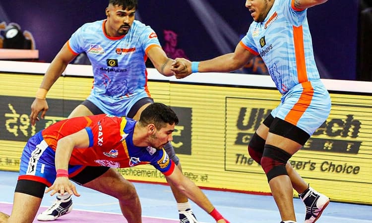 ಪ್ರೊ ಕಬಡ್ಡಿ ಹಣಾಹಣಿ: ಯುಪಿ ಯೋಧಾಸ್‌-ಬೆಂಗಾಲ್‌ ವಾರಿಯರ್ ಟೈ