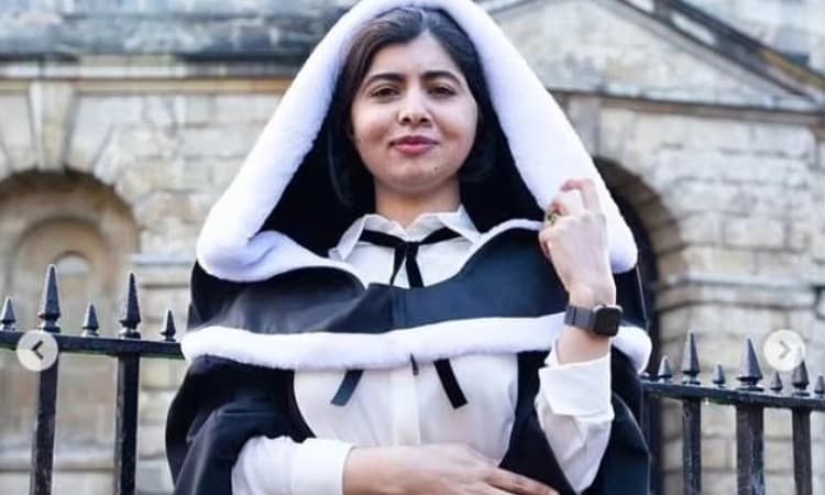 ಆಕ್ಸ್‌ಫ‌ರ್ಡ್‌ ವಿವಿ ಪದವೀಧರೆಯಾದ ಮಕ್ಕಳ ಹಕ್ಕುಗಳ ಹೋರಾಟಗಾರ್ತಿ ಮಲಾಲಾ