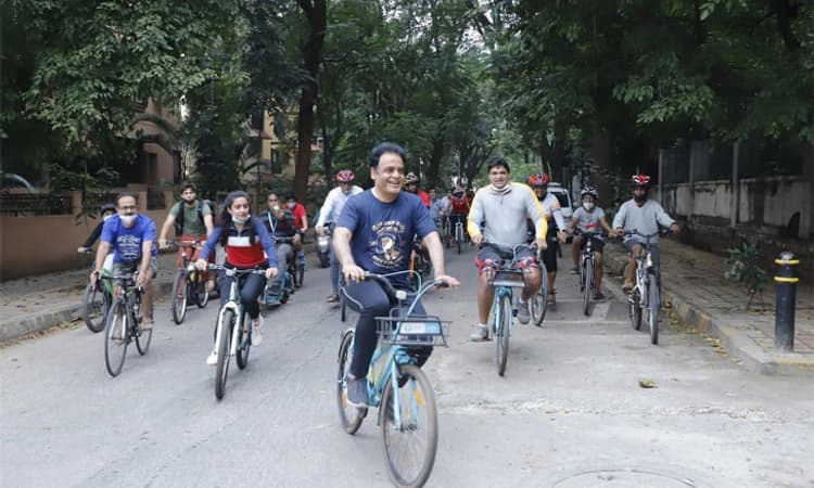 4.2 ಕಿ.ಮೀ. ಸೈಕಲ್ ಚಾಲನೆ ಮಾಡಿದ ಸಚಿವ ಅಶ್ವತ್ಥ ನಾರಾಯಣ