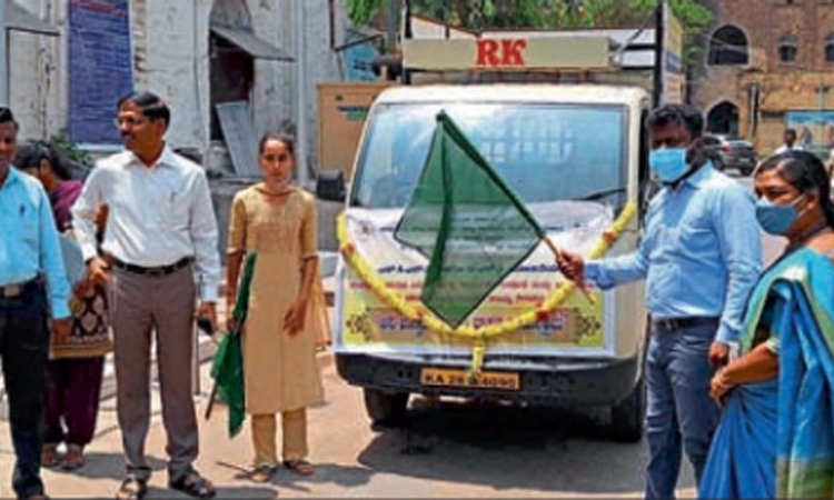 ಬಾಲ ಕಾರ್ಮಿಕ ಪದ್ದತಿ ನಿರ್ಮೂಲನೆ ಸಂಚಾರಿ ಜಾಗೃತಿ ವಾಹನಕ್ಕೆ ಚಾಲನೆ