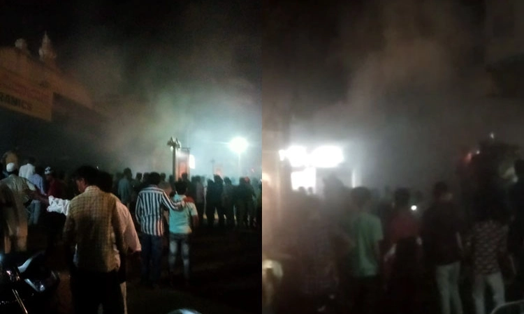 ಗದಗ: ಬುಲೆಟ್ ಶೋರೂಂನಲ್ಲಿ ಅಗ್ನಿ ಅವಘಡ