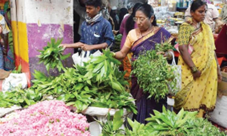 ಯುಗಾದಿ: ಮಾರುಕಟ್ಟೆಯಲ್ಲಿ ಖರೀದಿ ಭರಾಟೆ ಜೋರು, ಬೆಲೆ ಏರಿಕೆ ಬಿಸಿ