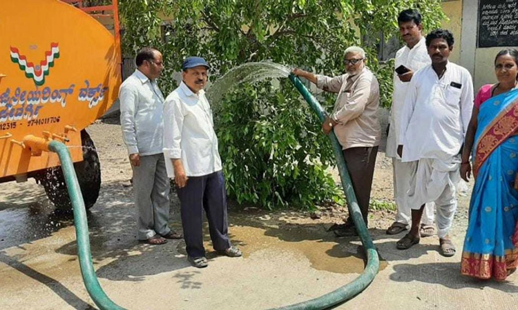 ಸರ್ಕಾರಿ ಕಾಲೇಜಿನ ಗಿಡಗಳಿಗೆ ನೀರಿನ ಭಾಗ್ಯ