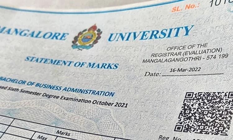 ಪದವಿ ವಿದ್ಯಾರ್ಥಿಗಳ ಅಂಕಪಟ್ಟಿಯಲ್ಲಿ “ಕ್ಯುಆರ್‌ ಕೋಡ್‌’!