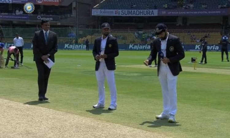 ಗುಲಾಲಿ ಚೆಂಡಿನ ಟೆಸ್ಟ್: ಟಾಸ್ ಗೆದ್ದು ಬ್ಯಾಟಿಂಗ್ ಆಯ್ಕೆ ಮಾಡಿಕೊಂಡ ಭಾರತ