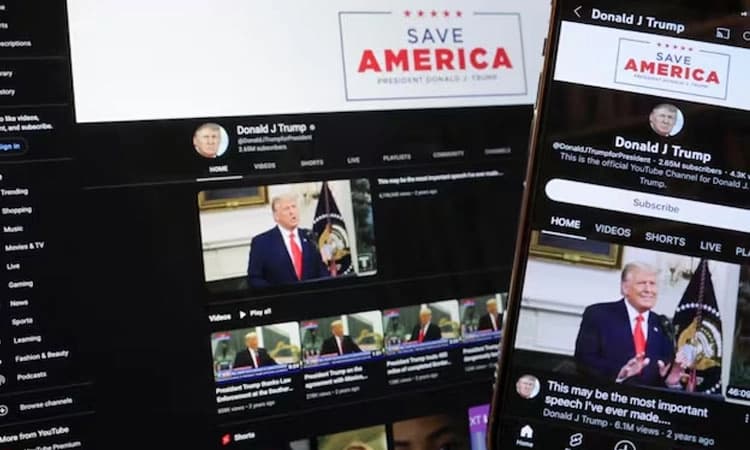 “ಐ ಆಮ್‌ ಬ್ಯಾಕ್”.. 2 ವರ್ಷದ ಬಳಿಕ ಮೊದಲ ಬಾರಿ ಟ್ರಂಪ್‌ ಫೇಸ್‌ ಬುಕ್‌, ಯೂಟ್ಯೂಬ್‌ ಪೋಸ್ಟ್