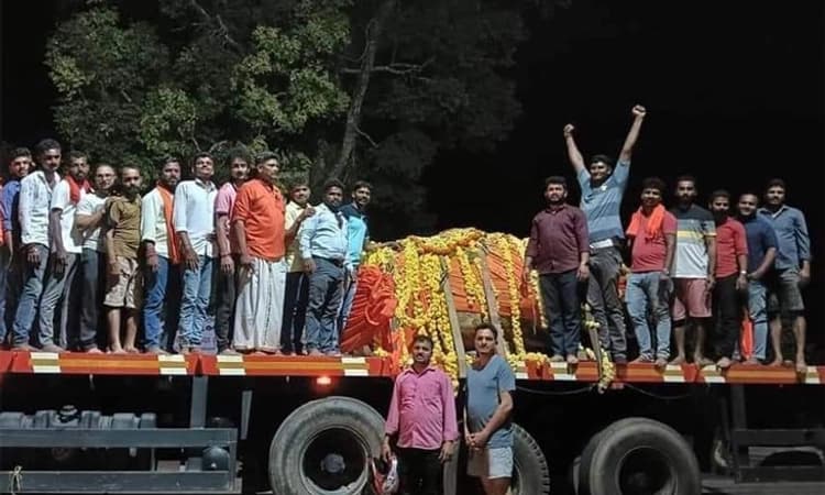 ಅಯೋಧ್ಯೆ ರಾಮ ಮೂರ್ತಿಗೆ ಕಾರ್ಕಳದ ಕೃಷ್ಣ ಶಿಲೆ ; ಈದು ಗ್ರಾಮದಿಂದ ಸಾಗಾಟ