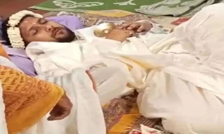 ಹಸೆಮಣೆಯಲ್ಲೇ ಕುಡಿದು ಟೈಟಾಗಿ ಬಿದ್ದ ವರ: ಮದುವೆಯನ್ನೇ ರದ್ದು ಮಾಡಿ ಹೊರ ನಡೆದ ವಧು; ವಿಡಿಯೋ