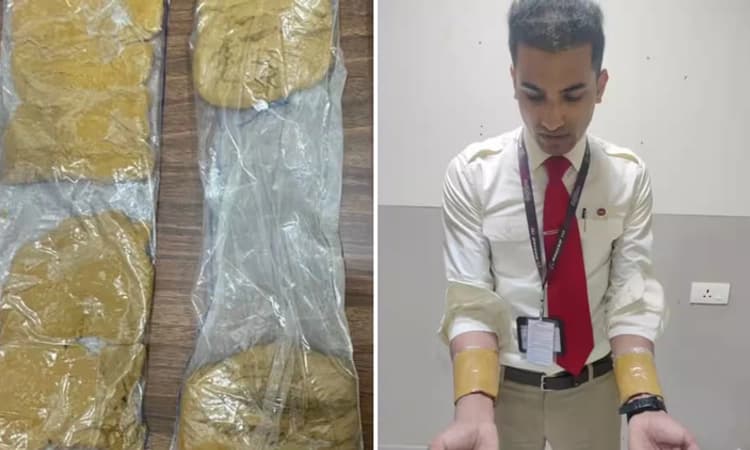 1.5 ಕೆಜಿ ಚಿನ್ನ ಕಳ್ಳಸಾಗಣೆ ಮಾಡಲು ಹೋಗಿ ಪೊಲೀಸರ ಅತಿಥಿಯಾದ ವಿಮಾನಯಾನ ಸಿಬ್ಬಂದಿ