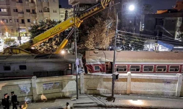 ಈಜಿಪ್ಟ್‌ ನಲ್ಲಿ ಹಳಿ ತಪ್ಪಿದ ರೈಲು: ಇಬ್ಬರು ಮೃತ್ಯು,16 ಮಂದಿಗೆ ಗಾಯ   