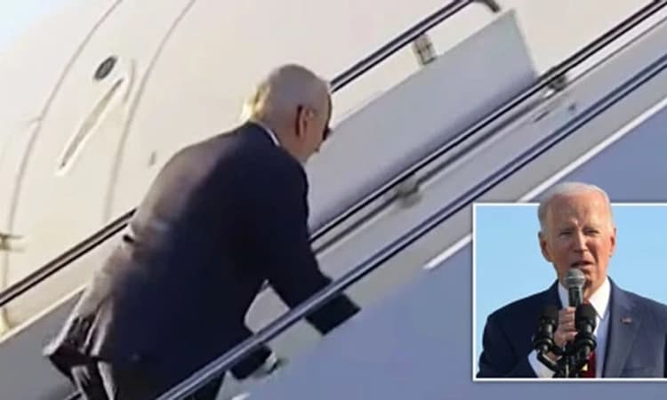 ಮತ್ತೆ ಎಡವಿದ ಅಮೆರಿಕ ಅಧ್ಯಕ್ಷ ಜೋ ಬೈಡೆನ್‌-ವಿಡಿಯೋ ವೈರಲ್‌