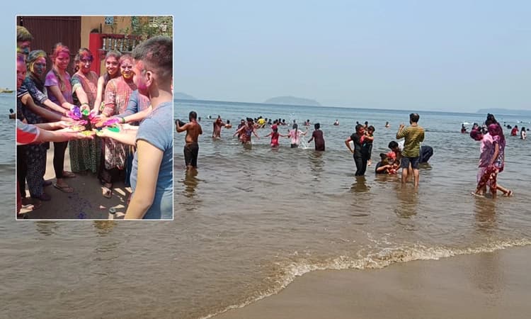 ಜಿಲ್ಲೆಯಲ್ಲಿ ಸಂಭ್ರಮದ ಹೋಳಿ‌ಹಬ್ಬ: ಬಣ್ಣಗಳಲ್ಲಿ ಮಿಂದೆದ್ದ ಕಡಲ ಒಡಲು