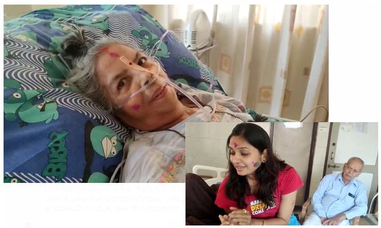 ಶಿರಸಿ: ಐಸಿಯುದಲ್ಲಿದ್ದ ಅಮ್ಮನೊಂದಿಗೆ ಹಾಡು ಹೇಳಿ ಹೋಳಿ ಆಚರಿಸಿದ ವೈದ್ಯೆ ಮಗಳು