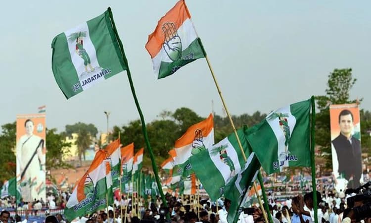 ಪ್ರಸಾದ ಹಂಚಿಕೆ ವಿಚಾರ: ಜೆಡಿಎಸ್‌-ಕಾಂಗ್ರೆಸ್‌ ಘರ್ಷಣೆ