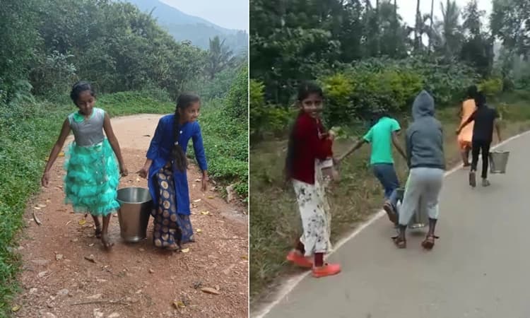 ಸುಂಕಸಾಲೆ ಶಾಲೆಯಲ್ಲಿ ಕುಡಿಯುವ ನೀರಿನ ಸಮಸ್ಯೆ: ದೂರದಿಂದ ನೀರು ಹೊತ್ತು ತರುವ ವಿದ್ಯಾರ್ಥಿಗಳು