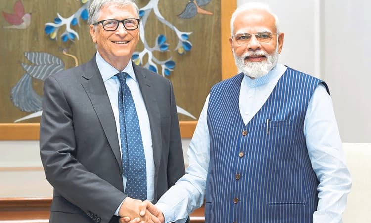 ಭಾರತದ ಅಭಿವೃದ್ಧಿಗೆ ಬಿಲ್ ಗೇಟ್ಸ್‌ ಪ್ರಶಂಸೆ