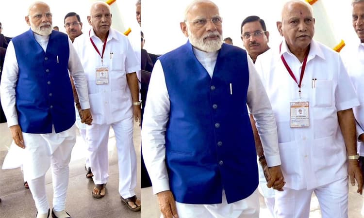 ಸಾಮಾಜಿಕ ಜಾಲತಾಣದಲ್ಲಿ ಸದ್ದು ಮಾಡಿದ ಮೋದಿ-ಬಿಎಸ್‌ವೈ ಫೋಟೋ