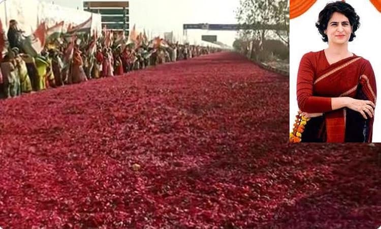 ಪ್ರಿಯಾಂಕಾ ಗಾಂಧಿಗೆ ಹೂ ಹಾಸಿನ ಸ್ವಾಗತ..! – ವಿಡಿಯೋ ವೈರಲ್‌