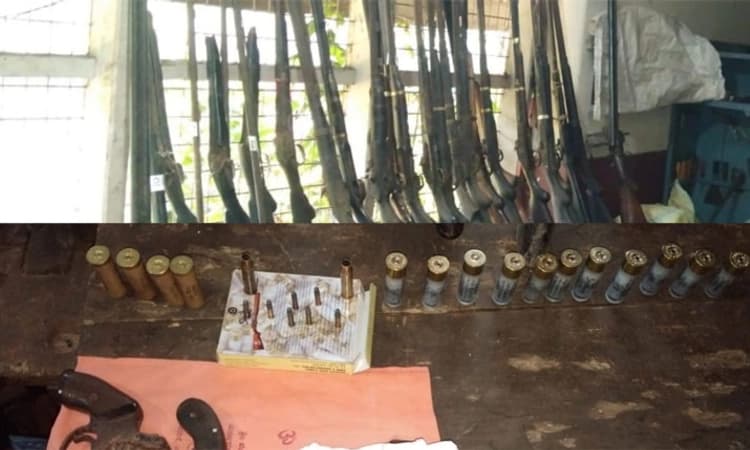ಚಿಕ್ಕಮಗಳೂರಿನಲ್ಲಿ ಭಾರಿ ಪ್ರಮಾಣದ ಅಕ್ರಮ ಬಂದೂಕು ಪತ್ತೆ;6 ಜನರ ಬಂಧನ