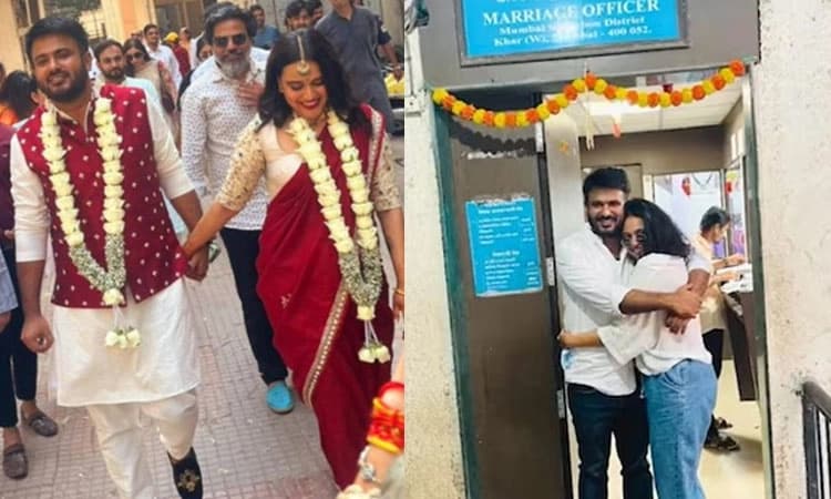 ಮುಸ್ಲಿಂ ರಾಜಕಾರಣಿಯನ್ನು ರಹಸ್ಯವಾಗಿ ಮದುವೆಯಾದ ನಟಿ ಸ್ವರಾ ಭಾಸ್ಕರ್: ಫೋಟೋಗಳು ವೈರಲ್