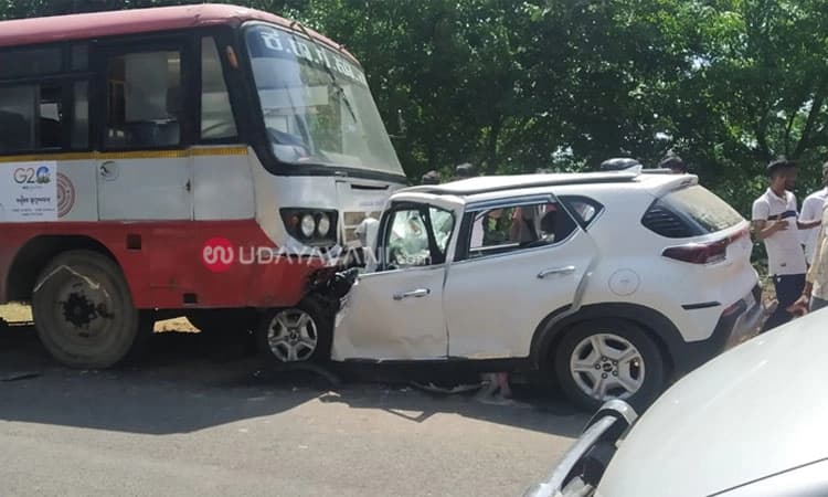 ಕಡಬ: ಬಸ್ – ಕಾರು ನಡುವೆ ಢಿಕ್ಕಿ: ಮಗು ಮೃತ್ಯು; ನಾಲ್ವರು ಗಂಭೀರ