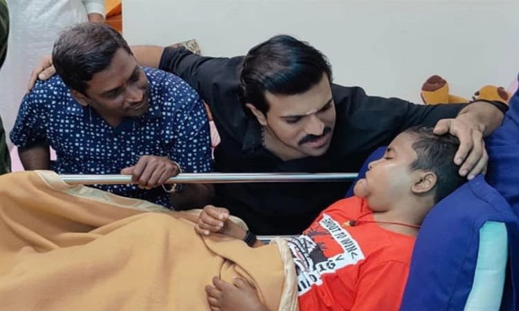 ಬಾಲಕನ ಆಸೆ ಪೂರೈಸಿದ ಟಾಲಿವುಡ್‌ ನಟ ರಾಮ್‌ ಚರಣ್‌
