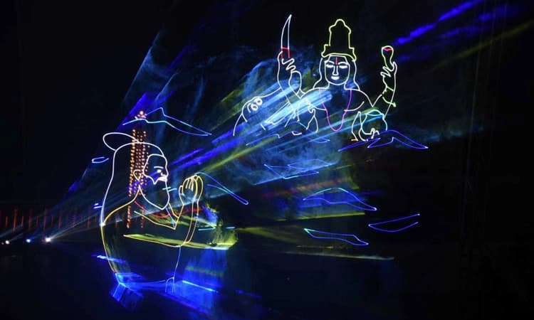 ಕಾರ್ಕಳ: ಪರಶುರಾಮ ಥೀಂ ಪಾರ್ಕ್‌ನಲ್ಲಿ ಲೇಶರ್‌ ಶೋ