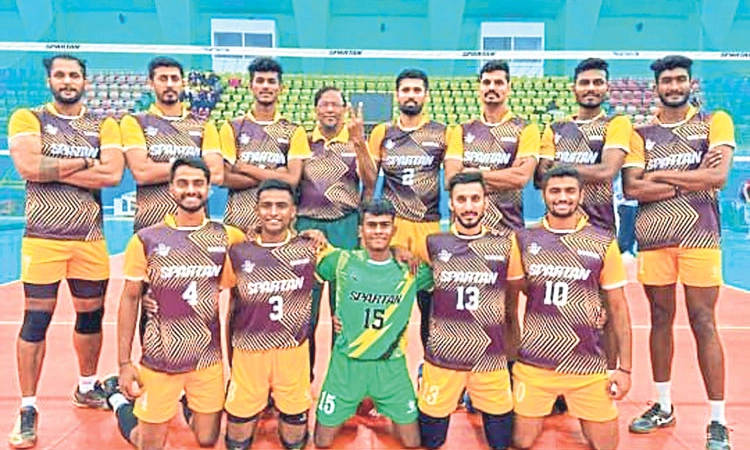 ರಾಷ್ಟ್ರೀಯ ವಾಲಿಬಾಲ್‌ ಚಾಂಪಿಯನ್‌ಶಿಪ್‌: ಕ್ವಾರ್ಟರ್‌ ಫೈನಲ್‌ಗೆ ಕರ್ನಾಟಕ