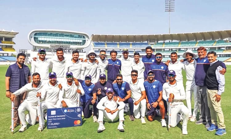 ರಣಜಿ ಟ್ರೋಫಿ ಕ್ರಿಕೆಟ್‌: ಸೌರಾಷ್ಟ್ರ ಗೆಲುವು; ಕರ್ನಾಟಕದ ಎದುರಾಳಿ