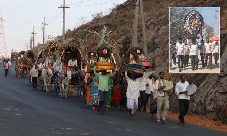 ಕಳೆಗಟ್ಟಿದ ಭರತ ಹುಣ್ಣಿಮೆ ಜಾತ್ರೆ: ಮಧುವನಗಿತ್ತಿಯಂತೆ ಸಿದ್ದಗೊಂಡ ಯಲ್ಲಮ್ಮನಗುಡ್ಡ