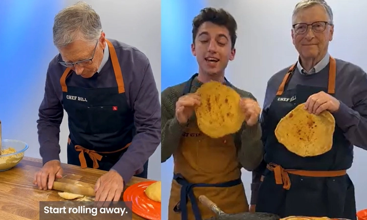 ಬಿಲ್ ಗೇಟ್ಸ್ ರೊಟ್ಟಿ ಮಾಡಿದ ವಿಡಿಯೋ ವೈರಲ್… ಪ್ರಧಾನಿ ಮೋದಿಯಿಂದ ಕೆಲ ಸಲಹೆ